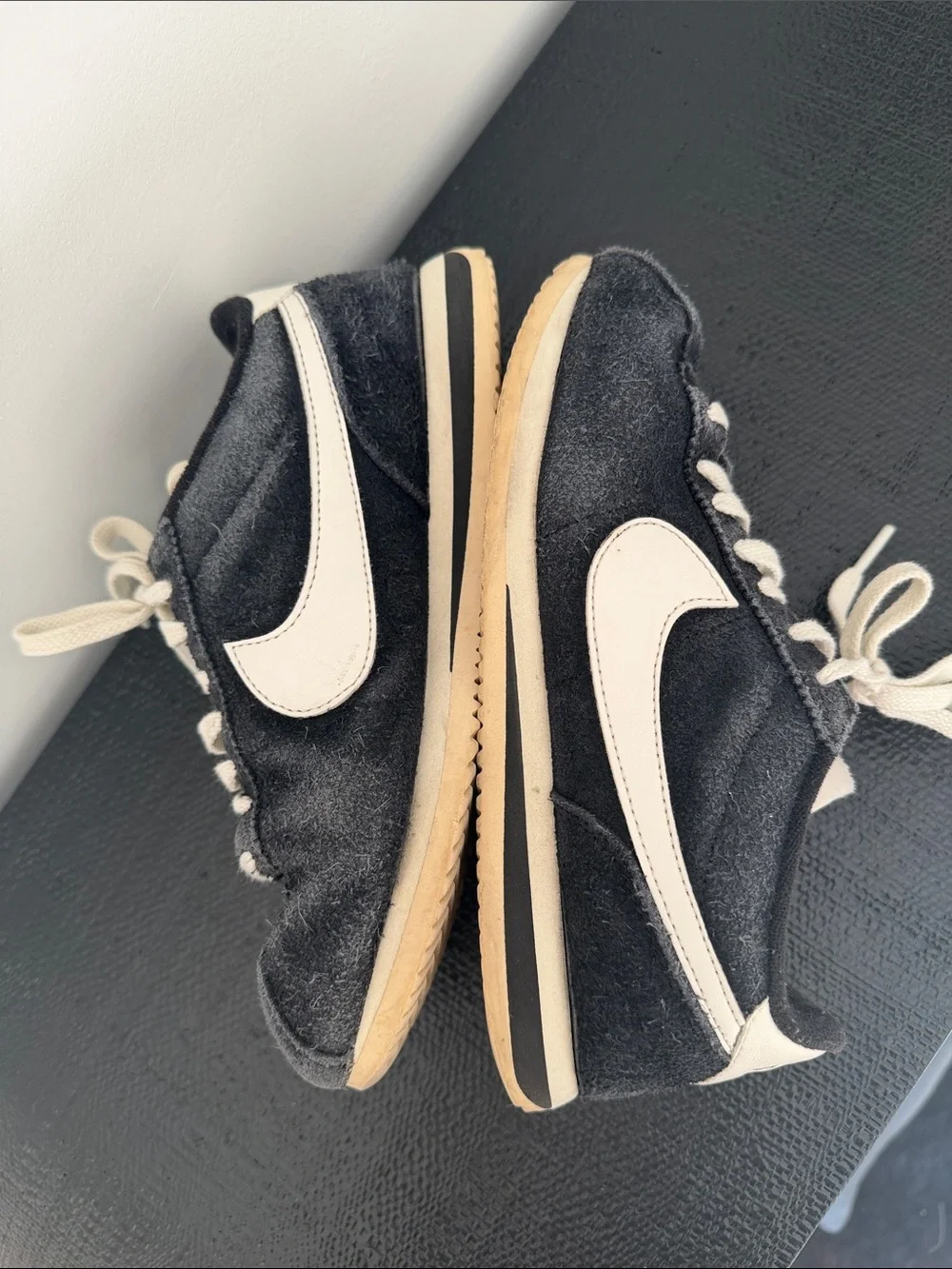 Nike Black & White Vintage Runner Sneakers
